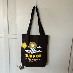 Sub Pop Records Black Tote Bag